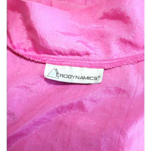 Vintage 80s‎ Hot Pink Sporty Windbreaker Athletic Casual Jacket Size Medium - Picture 4 of 4